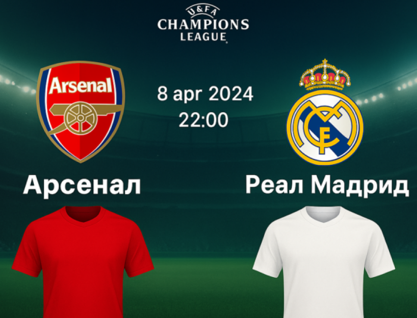 Арсенал - Реал Мадрид bet365
