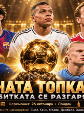 Златната топка 2026 bet365